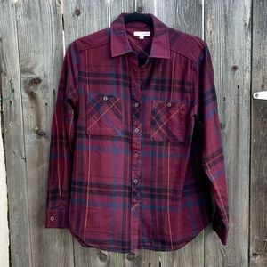 Burgundy LA Hearts Flannel